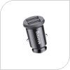 Car Charger Baseus Grain with Dual Output 2xUSB A Black