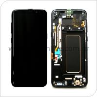 LCD with Touch Screen & Front Cover Samsung G955F Galaxy S8 Plus Black (Original)