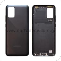 Battery Cover Samsung A025G Galaxy A02s Black (Original)