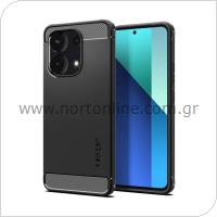 Θήκη Soft TPU Spigen Rugged Armor Xiaomi Redmi Note 13 4G/ LTE Μαύρο