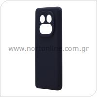 Θήκη Liquid Silicon inos Xiaomi Redmi Note 14 Pro 4G Velvet Σκούρο Μπλε