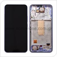 LCD with Touch Screen & Front Cover Samsung A346B Galaxy A34 5G Violet (Original)