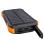 Solar Wireless Power Bank Magnetic Choetech B659 with Inductive Charging 10W 10000mAh Orange