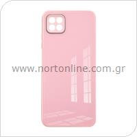 TPU & Glass Case inos Samsung A226B Galaxy A22 5G CamGuard Pink