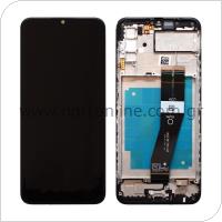 LCD with Touch Screen & Front Cover Samsung A037G Galaxy A03s Black (Original)
