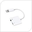 Adapter Joyroom S-Y105 Lightning Male to 3.5mm Female & Lightning Female White