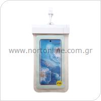 Waterproof Case inos for Smartphones up to 6.9'' Clear White