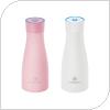 Smart Μπουκάλι-Θερμός UV Noerden LIZ Ανοξείδωτο 350ml Ροζ + Λευκό