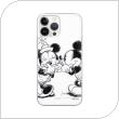 Θήκη Soft TPU Disney Mickey & Minnie 010 Apple iPhone 15 Pro Max Λευκό