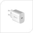 Travel Fast Charger Devia RCE-3005CL 30W with Output USB C GaN PD Smart White