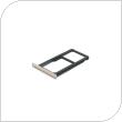 Sim & SD Card Holder Huawei P10 Lite (Dual SIM) Pearl White (OEM)