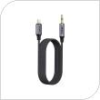 Καλώδιο Ήχου Foneng BM31 Metal Lightning σε 3.5mm 1m Μαύρο