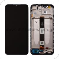 LCD with Touch Screen & Middle Plate Xiaomi Redmi 9A/ 9AT/ 9C/ 10A Midnight Black (Original)