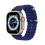 Strap Dux Ducis OceanWave Silicone Bracelet Apple Watch (42/ 44/ 45mm) Navy Blue