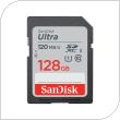 Κάρτα μνήμης SDXC C10 UHS-I  SanDisk Ultra 120MB/s 128GB
