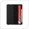 TPU & PU & Tempered Glass Case Devia Apple iPad Pro 12.9 (2020) Shock Black (1 pc)