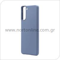 Θήκη Liquid Silicon inos Samsung G996B Galaxy S21 Plus 5G L-Cover Γκρι-Μπλε