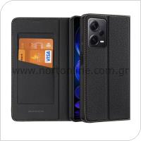 Flip Case Dux Ducis Skin X2 Wallet Xiaomi Redmi Note 12 Pro Plus 5G Black