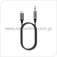 Καλώδιο Ήχου Foneng BM31 Metal USB C σε 3.5mm 1m Μαύρο