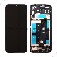 LCD with Touch Screen & Front Cover Samsung A145R Galaxy A14 4G Black (Original)