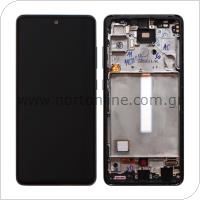 LCD with Touch Screen & Front Cover Samsung A525F Galaxy A52/ A526B Galaxy A52 5G Awesome Black (Original)