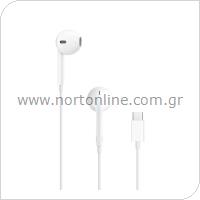 Hands Free Stereo Apple Earpods MTJY3 USB C με Χειριστήριο & Μικρόφωνο