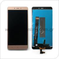 LCD with Touch Screen Xiaomi Redmi Note 4 (MediaTek) Gold (OEM)