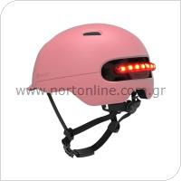Helmet Smart4U SH50 with LED Light Medium Begonia Red