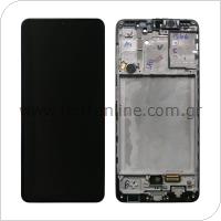 LCD with Touch Screen & Front Cover Samsung A315G Galaxy A31 Black (Original)