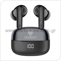 True Wireless Ακουστικά Bluetooth Audeeo AO-TWSLED1 Μαύρο