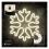 Neon LED Forever Light FLNE20 CHRISTMAS SNOWFLAKE (USB/Battery Operation & On/Off) White