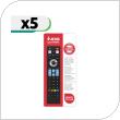 Remote Control inos for Samsung, LG, Sony, Philips & Panasonic TVs & Smart TVs (Ready To Use) (5 pcs)