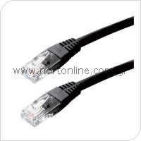 Καλώδιο Δικτύου UTP Cable CAT5e 0.5m Μαύρο (Ασυσκεύαστο)
