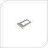 Βάση Κάρτας Sim Apple iPhone X Ασημί (OEM)