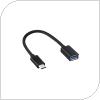 Αντάπτορας USB Host OTG (Female) σε USB C (Male) Μαύρο (Ασυσκεύαστο)