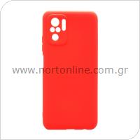 Θήκη Soft TPU inos Xiaomi Poco M5S/ Redmi Note 10/ 10S S-Cover Κόκκινο