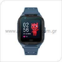 Smartwatch Maxlife MXKW-350 με GPS & 4G για Παιδιά Μπλε