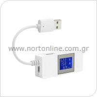 USB Detector KCX-017 with USB Port & LCD Display Current & Voltage