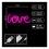 Neon LED Forever Light FLNEO5 LOVE (USB/Battery Operation & On/Off) Pink