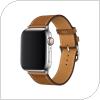 Λουράκι Devia Elegant PU Leather Apple Watch (42/ 44/ 45/ 49mm) Καφέ