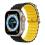 Strap Devia Sport6 Silicone Apple Watch (38/ 40/ 41mm) Two-Tone Deluxe Black-Yellow