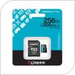 Micro SDXC C10 UHS-I U3 Memory Card Kingston Canvas Select Plus 200MB/s 256GB + 1 ADP
