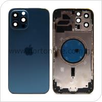 Battery Cover Apple iPhone 12 Pro Max USA Version Blue (OEM)
