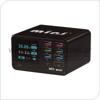 Πολυφορτιστής Πάγκου MaAnt DianBa Mini+ με 8 Θύρες USB A & USB C PD/ QC 100W & Οθόνη Ενδείξεων