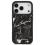 Θήκη TPU Karl Lagerfeld Apple iPhone 17 Pro Hardcase Grained Pattern Logo Μαύρο