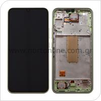 LCD with Touch Screen & Front Cover Samsung A346B Galaxy A34 5G Lime (Original)