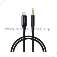 Audio Aux Cable Choetech AUX008 USB C to 3.5mm 2m Black