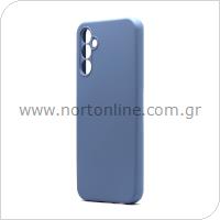Θήκη Liquid Silicon inos Samsung A145R Galaxy A14 4G/ A146P Galaxy A14 5G L-Cover Γκρι-Μπλε