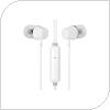 Hands Free Stereo HP DHE-7000 3.5mm White