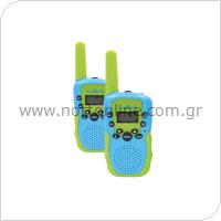 Walkie Talkie Maxlife MXWT-200 Μπλε-Πράσινο (2 τεμ.)